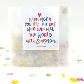 Original Saatgutkonfetti in 5g Tüten - Krikelakrak-Edition – Remember you are the one who can fill the world with sunshine