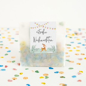 Saatgutkonfetti – Weihnachts-Edition (5g) Frohe Weihnachten mit Konfetti
