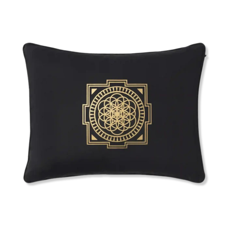 Shakti Premium Kissen – Onyxschwarz von hinten