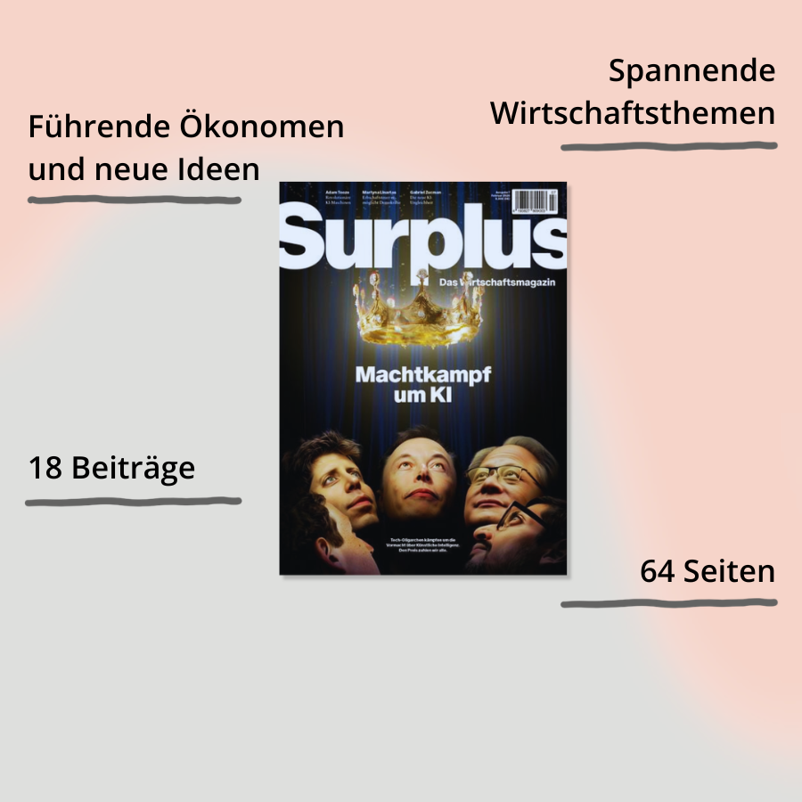 Surplus Magazin Ausgabe 7 – Machtkampf um KI – Cover mit Impact