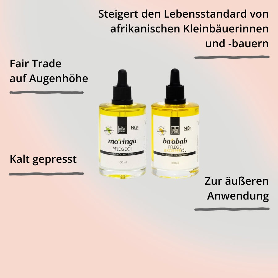 Beauty Set – Baobab und Moringaöl von The Essence of Africa mit Impact