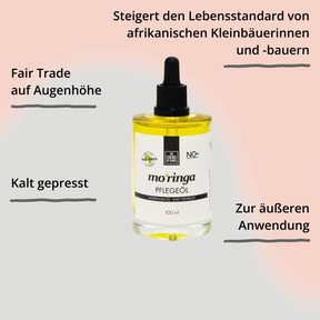 Moringa Öl von The Essence of Africa in der Flasche mit Impact