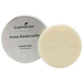 Feste Rasierseife und Dose