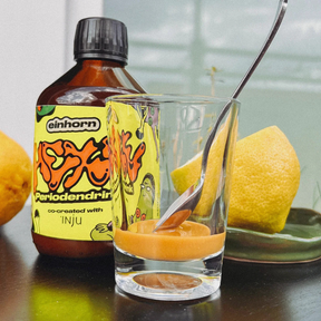 Hexe Periodendrink von einhorn – 150ml Flasche mit Glas und Löffel