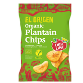 Bio Kochbananen Chips mit Chili & Lime von el origen – Verpackung von vorne