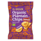 El origen Kochbananen Chips mit Paprika Verpackung