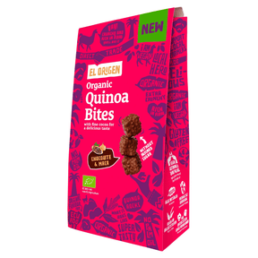 Quinoa Bites Verpackung von der Seite
