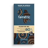 fairafric Schokolade 80% fleur de sel Verpackung – Verpackung von vorne