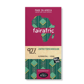 Fairafric Zartbitter-Schokolade 92% Verpackung