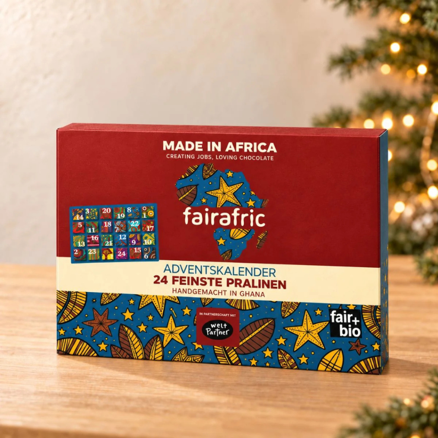 Der fairafric Adventskalender von vorne