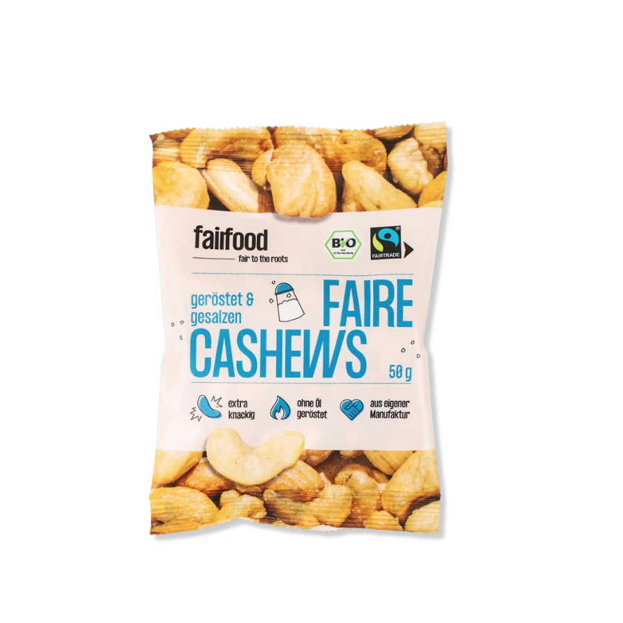 fairfood – Cashews gesalzen 50 g Tütchen 