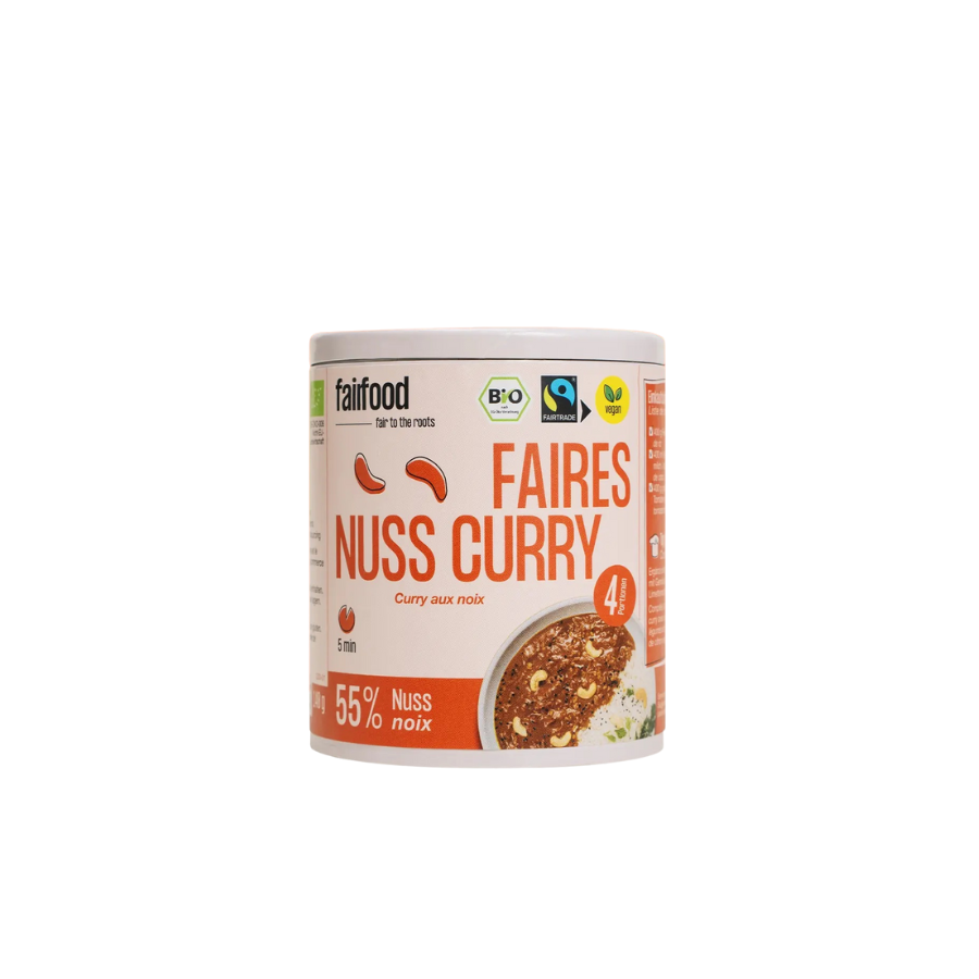 Faires Nuss Curry von fairfood Verpackung