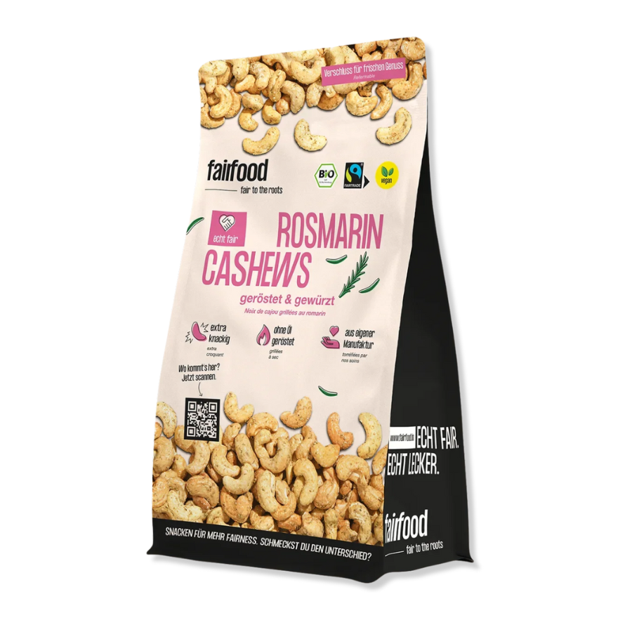 Rosmarin Cashews 500 g Beutel
