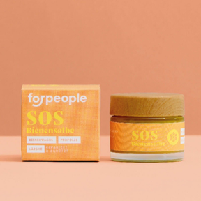 SOS-Bienensalbe mit Propolis von forpeople, ornagener Hintergrund
