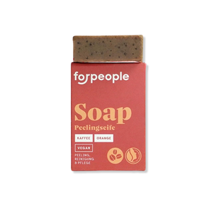 Feste Pflegeseife mit Peeling - Kaffee & Orange von forpeople