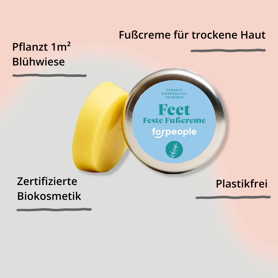 Feste Fußcreme – Rosmarin & Salbei von forpeople mit Impact