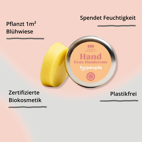 Feste Handcreme – Bergamotte (vegan) von forpeople mit Impact