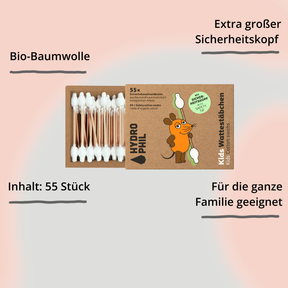 Kinder Wattestäbchen "Die Maus" von hydrophil mit Impact