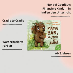 Mama Bär, es juckt so sehr! vom neunmalklug Verlag – Cover mit Impact