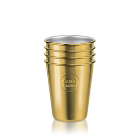 soulcup Steel Gold 4er Set von soulbopttles