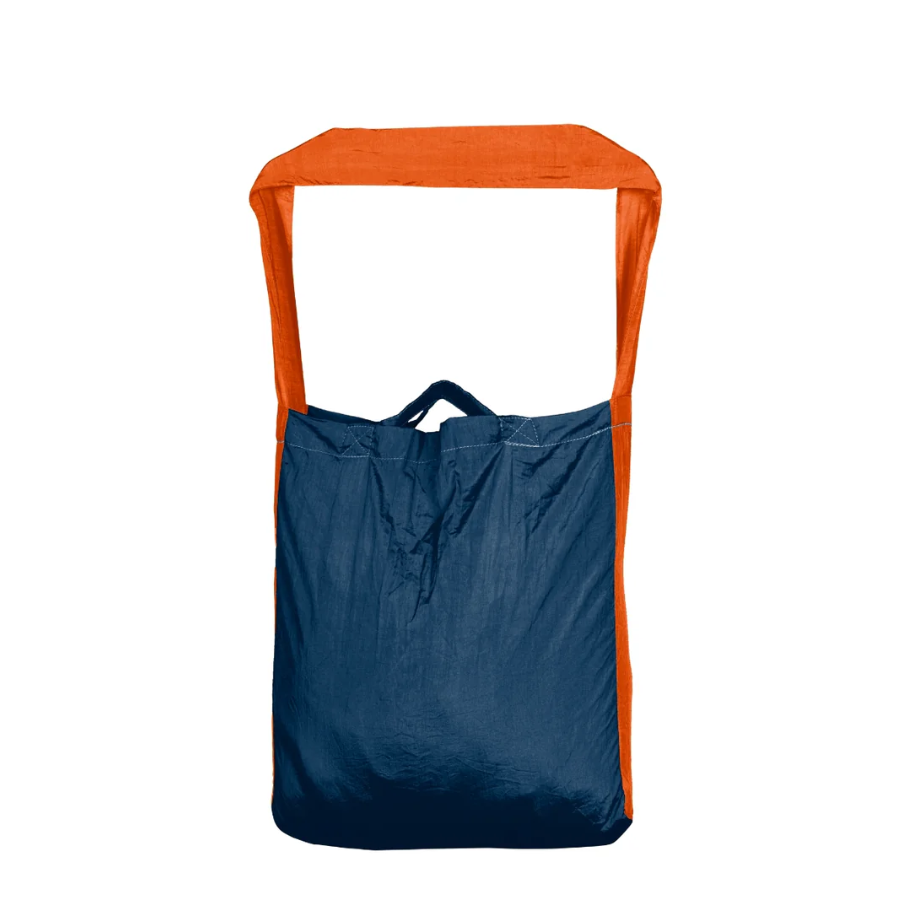 Faltbare Tragetasche – Eco Bag Large von Ticket to the Moon – Royal Blue & Orange