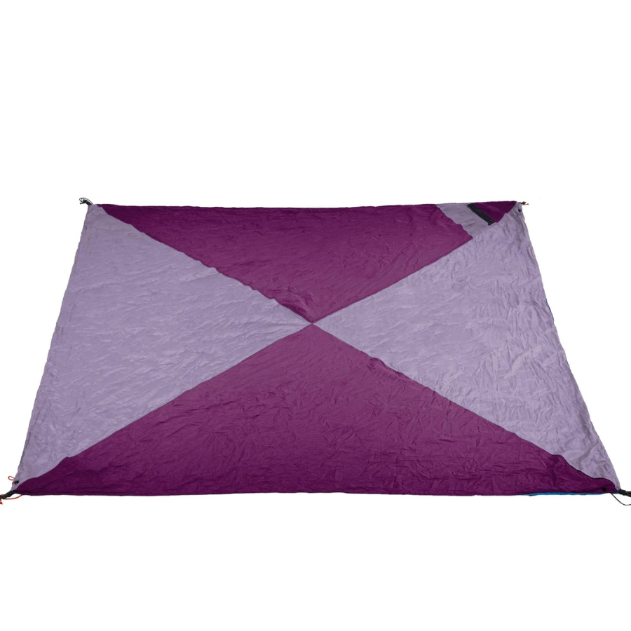 Ticket to the Moon – Reise Decke (Travel Blanket) in der Farbe Plum-Lavender