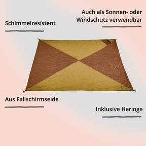 Ticket to the Moon – Reise Decke (Travel Blanket) in der Farbe Sand-Copper mit Impact