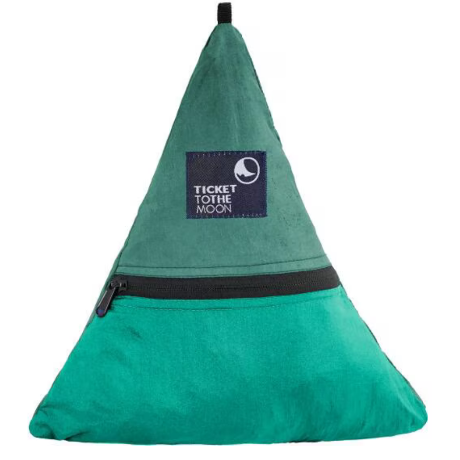 Ticket to the Moon – Reise Decke (Travel Blanket) zusammengepackt in der Farbe Ocean-Petrol