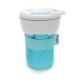 Faltbarer To-go Becher von up2u in der Farbe ocean
