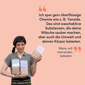 Bild von Marie mit everdrop Waschmittel