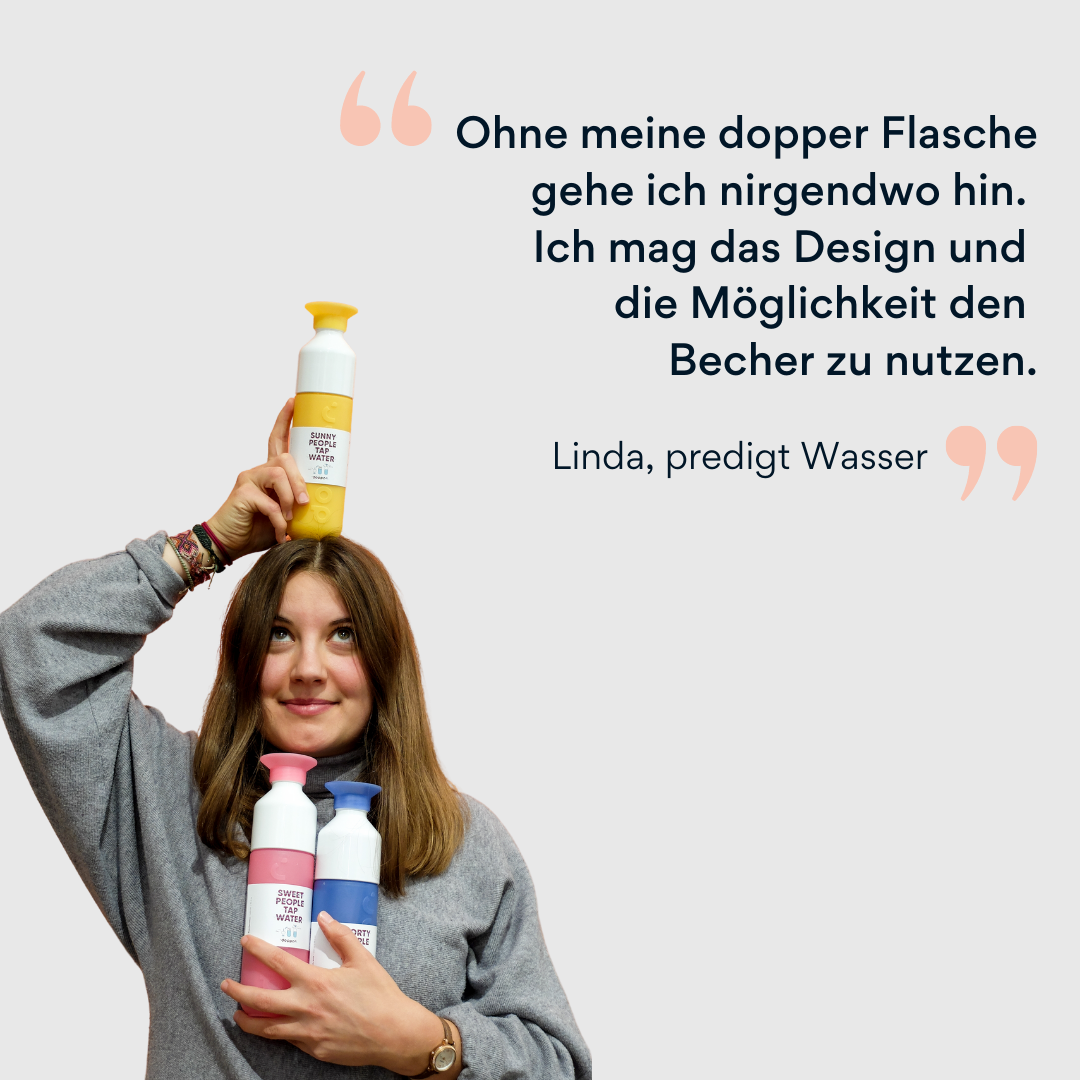 Dopper Trinkflaschen Statement von Linda