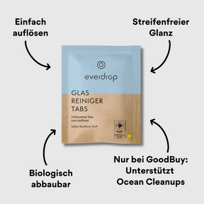 everdrop Glasreiniger Tabs 3 Stück mit Impact