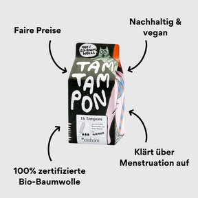 einhorn TamTampon normalo Tampons mit Imoact
