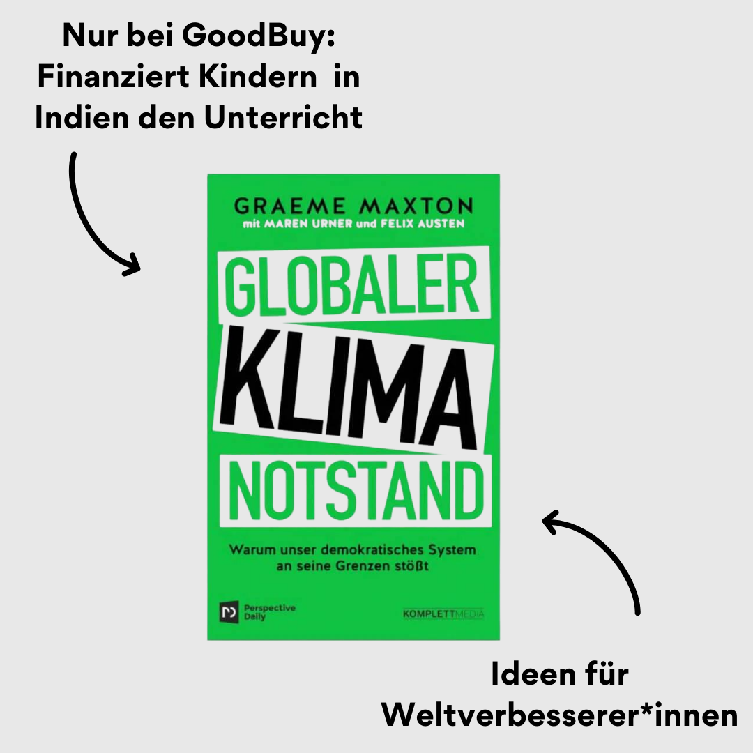 Globaler Klimanotstand Buchcover mit Impact
