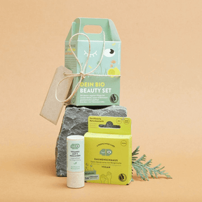 Geschenkset Vegan mit Handcreme und Lippenstift