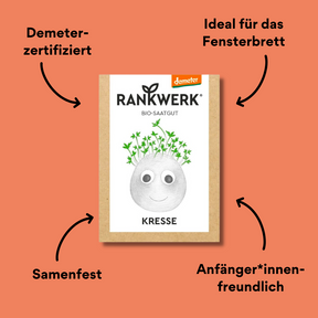 Rankwerk Saatgut Kresse mit Impact