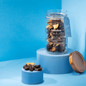 Dipped Ananas von Amanase im Zero Waste Glas, geöffnet