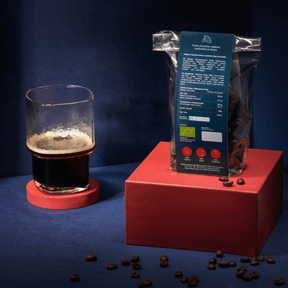 Amanase Espresso Crunch Verpackung von hinten