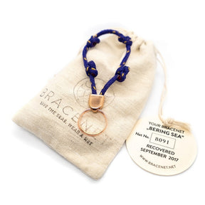 Bracenet Schlüsselanhänger Bering Sea gold mit Tasche