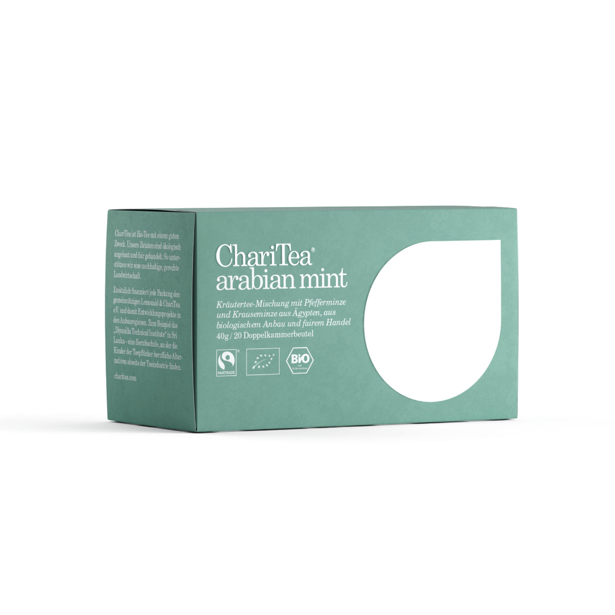 ChariTea Arabian Mint Doppelkamerbeutel Verpackung