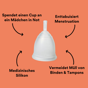 Ruby Cup Klar Small mit Impact