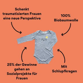 Babybody mit Bär-Motiv mit Impact