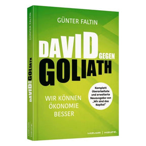Cover des Buchs "David gegen Goliath" mit dem Untertitel "Wir können Ökonomie besser".