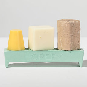 Hopery Beauty Rack in Grün mit Seife