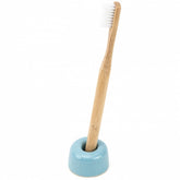 Zahnbürstenhalter blau mit Zahnbürste