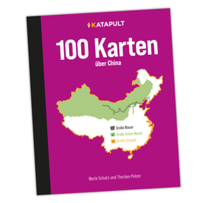 Katapult 100 Karten über China schräge Ansicht