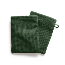 Kushel Waschhandschuhe 2er Set Forest Green