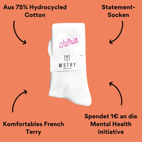 Mstry Socken Chérie verpackt mit Impact