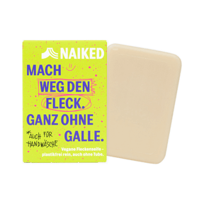 Vegane Fleckenseife von Naiked mit Verpackung