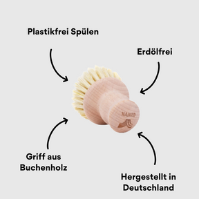 Naiked Topfbürste von hinten mit Impact